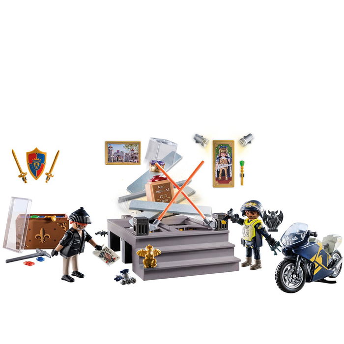 Playmobil 71347 Calendario De Adviento Robo En El Museo Con Figuras Policía, Motocicleta Y Accesorios