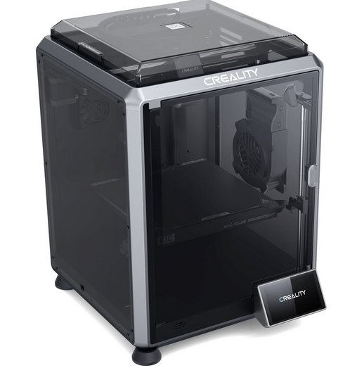 Creality Impresora 3D K1C de Alta Velocidad con Fibra de Carbono, Hotend 300ºC, Cámara AI, Volumen 220x220x250mm, 600mm/s, Nivelación Automática