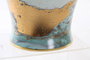 DKD Home Decor Tibor de Porcelana con Tapa Azul y Dorado