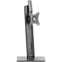 StarTech Soporte para Monitor con Ajuste de Altura FPPNEUSTND - Hasta 32" (7kg) Inclinación +/-15°, Giro +/-40°, Rotación 180°, Base Giratoria, VESA 75/100mm, Negro