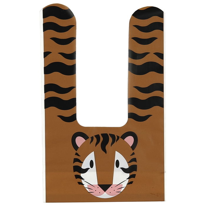 Party Time Juego De 10 Bolsas De Regalo Sabana Fiesta Cumpleaños Modelos Surtidos Tigre Cebra