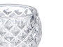Giftdecor Portavela de Cristal con Forma de Rombo, Pequeño, para Decoración o Regalo, Transparente, Dimensiones: 7.5x6x7.5 cm (Set de 24)