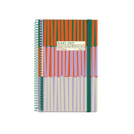 MIQUELRIUS Agenda Anual 2027 Mikado con Tapa Extra y Goma Activa 117x182 mm