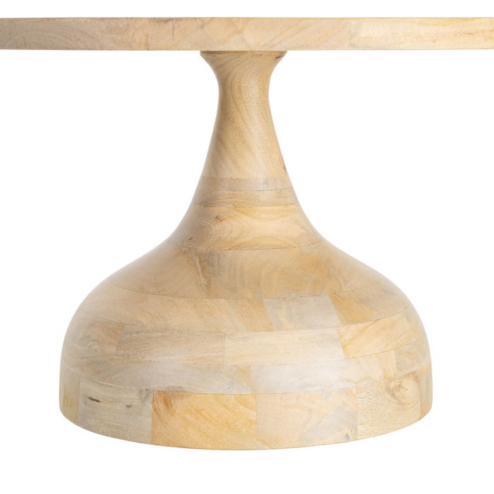 Mesita Natural Madera de Mango Salón 67 X 67 X 40 cm