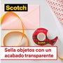Scotch 7100088402 6-1975C3 Pack 2+1 Rollos Cinta Adhesiva Supertransparente Crystal 19mm x 7,5m con Dispensador