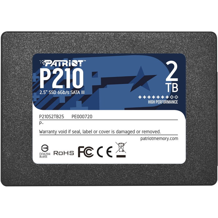 Patriot P210 2 TB SSD 2.5 pulg SATA III