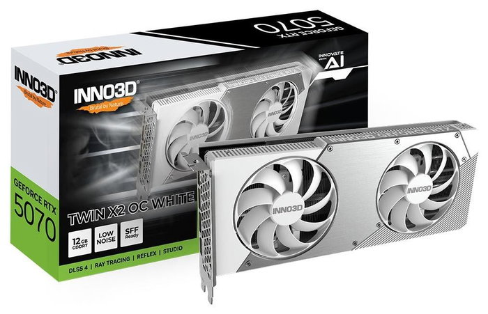 Inno3D GeForce RTX 5070 TWIN X2 OC WHITE 12GB GDDR7