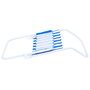 Home Deco Factory Silla de Playa Plegable Azul Colección Dolce Vita - Apta Exterior, Poliéster Hidrófugo, Tratamiento UV y Epoxi
