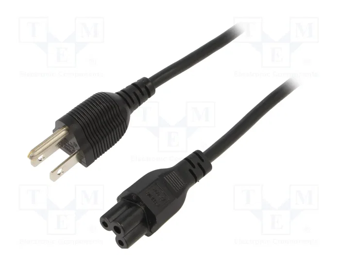 SUNNY Cable de alimentación SVT 3x0,75mm2 IEC C5 a NEMA 5-15 (B) 1,8m SUNNY Cable de alimentación SVT 3x0,75mm2 IEC C5 a NEMA 5-15 (B) 1,8m