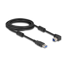 DeLOCK Cable USB 5 Gbps Tipo-A a Tipo-B 90° hacia abajo 3 m