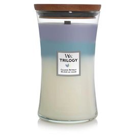 Woodwick Trilogy Large Calming Retreat Vela Aromática Grande 609 gr