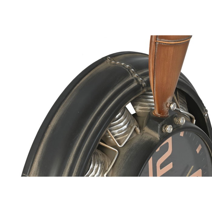 DKD Home Decor Reloj de Pared Hélice de Avión Negro y Marrón DKD Home Decor Reloj de Pared Hélice de Avión Negro y Marrón