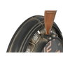 DKD Home Decor Reloj de Pared Hélice de Avión Negro y Marrón
