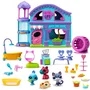 Littlest Pet Shop - Set de Juego con 4 Figuras y más de 20 Accesorios, Incluye Deluxe Pet Shop House - LIT3701405826093