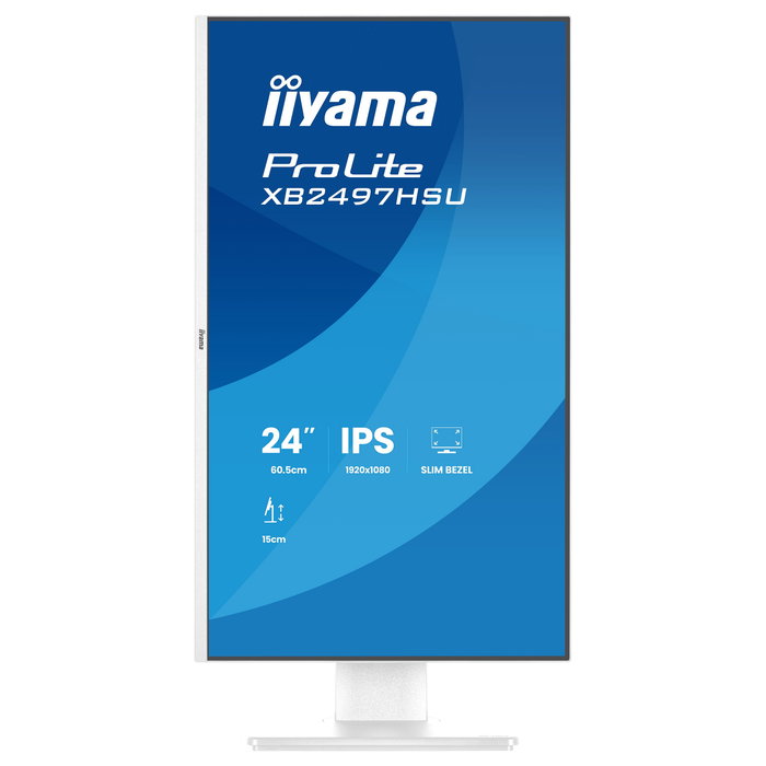 iiyama ProLite XB2497HSU-W1 Monitor 23,8 Pulgadas Full HD IPS Blanco iiyama ProLite XB2497HSU-W1 Monitor 23,8 Pulgadas Full HD IPS Blanco