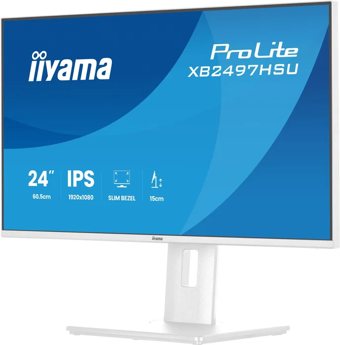 iiyama ProLite XB2497HSU-W1 Monitor 23,8 Pulgadas Full HD IPS Blanco iiyama ProLite XB2497HSU-W1 Monitor 23,8 Pulgadas Full HD IPS Blanco