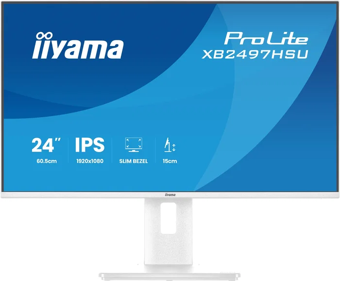 iiyama ProLite XB2497HSU-W1 Monitor 23,8 Pulgadas Full HD IPS Blanco iiyama ProLite XB2497HSU-W1 Monitor 23,8 Pulgadas Full HD IPS Blanco