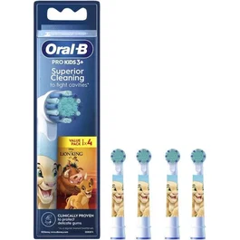 Oral-B Cabezales de Recambio Pro Kids Rey León, Pack 4 Unidades
