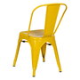 Silla Apilable Amarillo Metal Dallas 45 X 52,50 X 85 cm (Set de 4)