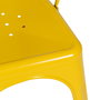 Silla Apilable Amarillo Metal Dallas 45 X 52,50 X 85 cm (Set de 4)