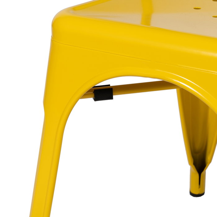 Silla Apilable Amarillo Metal Dallas 45 X 52,50 X 85 cm (Set de 4)