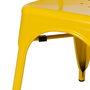 Silla Apilable Amarillo Metal Dallas 45 X 52,50 X 85 cm (Set de 4)
