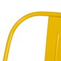 Silla Apilable Amarillo Metal Dallas 45 X 52,50 X 85 cm (Set de 4)