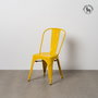Silla Apilable Amarillo Metal Dallas 45 X 52,50 X 85 cm (Set de 4)