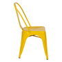 Silla Apilable Amarillo Metal Dallas 45 X 52,50 X 85 cm (Set de 4)
