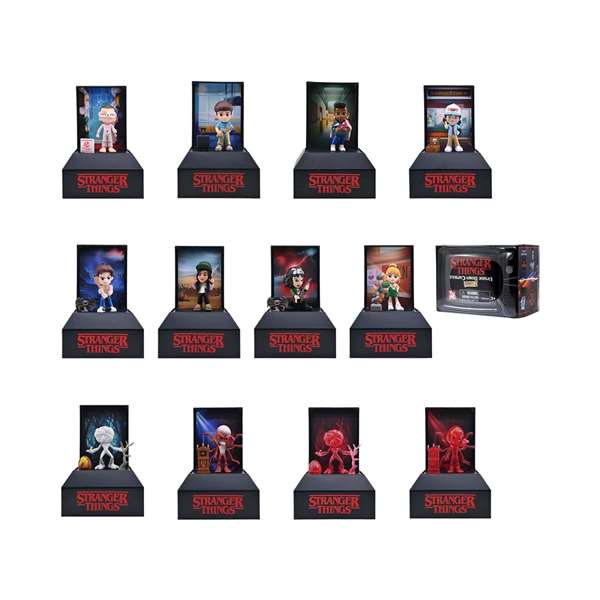 Yume Cápsula Sorpresa Figura Stranger Things Personajes Años 80 Inspiración Vintage 7x6,9x9,9 cm Español