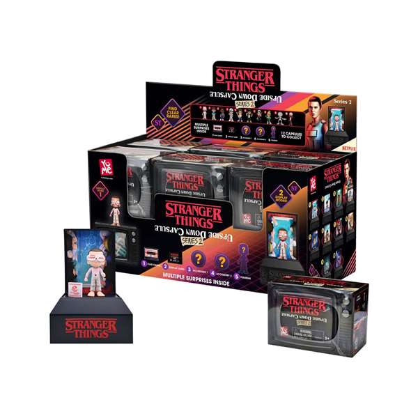 Yume Cápsula Sorpresa Figura Stranger Things Personajes Años 80 Inspiración Vintage 7x6,9x9,9 cm Español