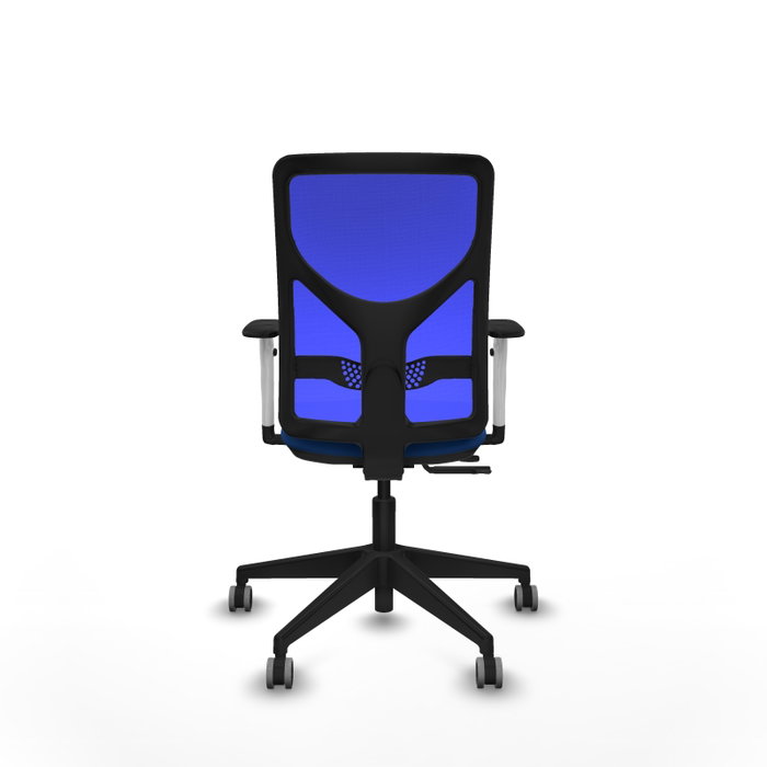 PIQUERAS Y CRESPO Silla de oficina Motilla Azul con mecanismo Sincro/Traslack