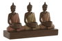 DKD Home Decor Portavelas de Resina Buda Coral para 3 Velas