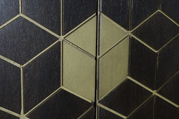 DKD Home Decor Armario Rombo gold Moderno Marron Oscuro Dorado 40 x 175 x 100 cm DKD Home Decor Armario Rombo gold Moderno Marron Oscuro Dorado 40 x 175 x 100 cm