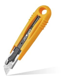Olfa SK-4 Cúter de Seguridad con Cuchilla Trapezoidal de 17,5 mm