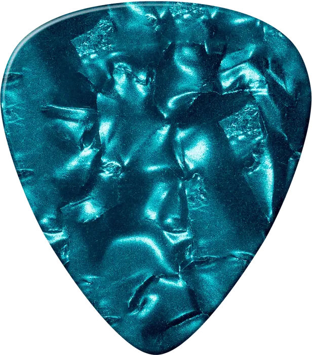 Dunlop Púas Genuine Celluloid Classic Turquesa - Medium Pack 72