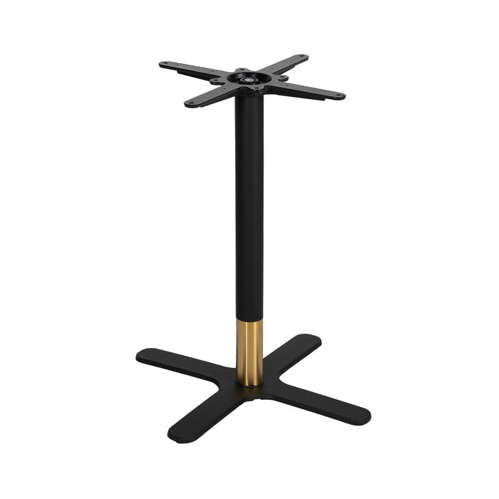 Patas para Mesa Negro-Oro Hierro Salón 45 X 45 X 72 cm Patas para Mesa Negro-Oro Hierro Salón 45 X 45 X 72 cm