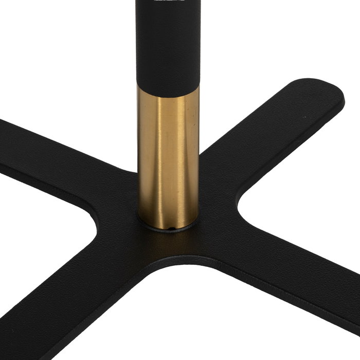 Patas para Mesa Negro-Oro Hierro Salón 45 X 45 X 72 cm Patas para Mesa Negro-Oro Hierro Salón 45 X 45 X 72 cm