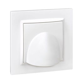 Simon Salida de Cable Blanca con Marco Serie 10 8,5x5,5x8,5 cm