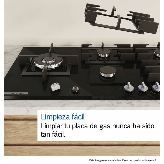 Placa de Gas BOSCH PPQ7A6I40 75 cm 11500 W Placa de Gas BOSCH PPQ7A6I40 75 cm 11500 W