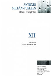 OBRAS COMPLETAS XII, Antonio Millán-Puelles - RIALP