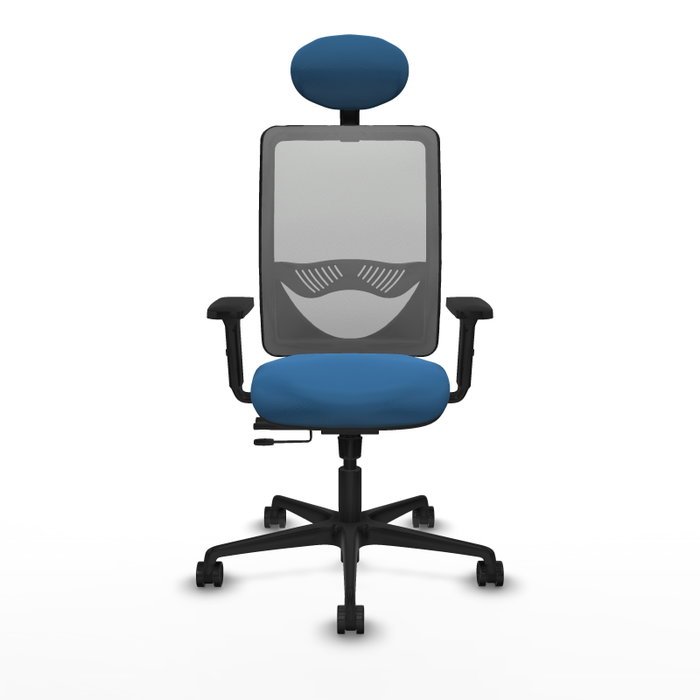 PIQUERAS Y CRESPO Silla de oficina Zulema Azul claro y Gris PIQUERAS Y CRESPO Silla de oficina Zulema Azul claro y Gris