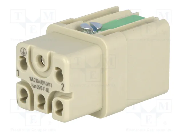 HARTING Han Q5/0-F-QL 2,5mm² Plantilla de Contacto Hembra