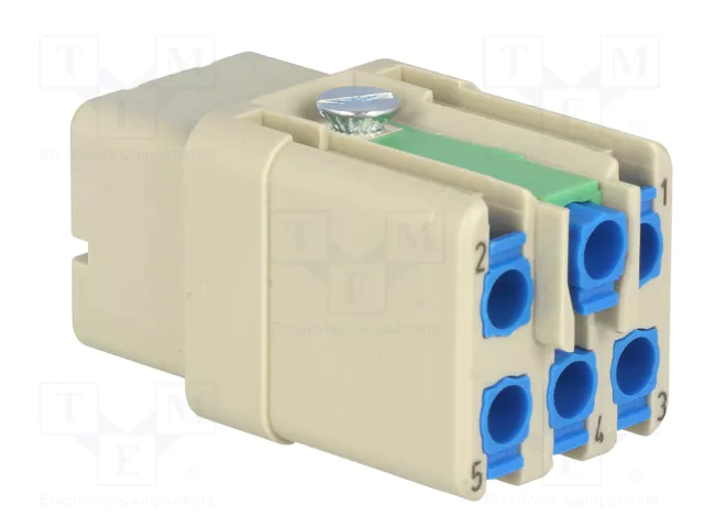 HARTING Han Q5/0-F-QL 2,5mm² Plantilla de Contacto Hembra