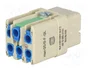 HARTING Han Q5/0-F-QL 2,5mm² Plantilla de Contacto Hembra