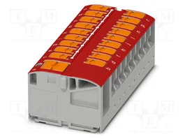 PHOENIX CONTACT PTVFIX 6/18X2,5 RD Conector de carril Push-in 24A 450V