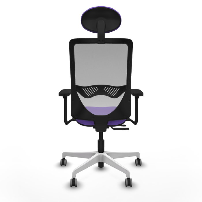 PIQUERAS Y CRESPO Silla de oficina Zulema con mecanismo Sincro/Traslack, lila y gris PIQUERAS Y CRESPO Silla de oficina Zulema con mecanismo Sincro/Traslack, lila y gris