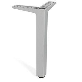 MAFOS Pata Metálica Zamak Quadro Acabado Gris Ral Altura H200