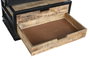 DKD Home Decor Estanteria Loft Natural Negro Metal Mango 47 x 220 x 75 cm