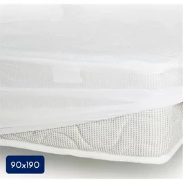 Lovely Home Protector de colchón 90 x 190 cm x 25 cm 100% Algodón